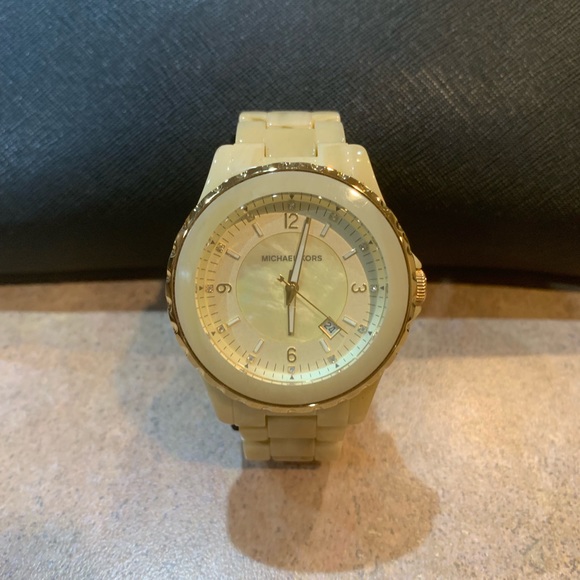 Michael Kors Faux Horn Acrylic Watch